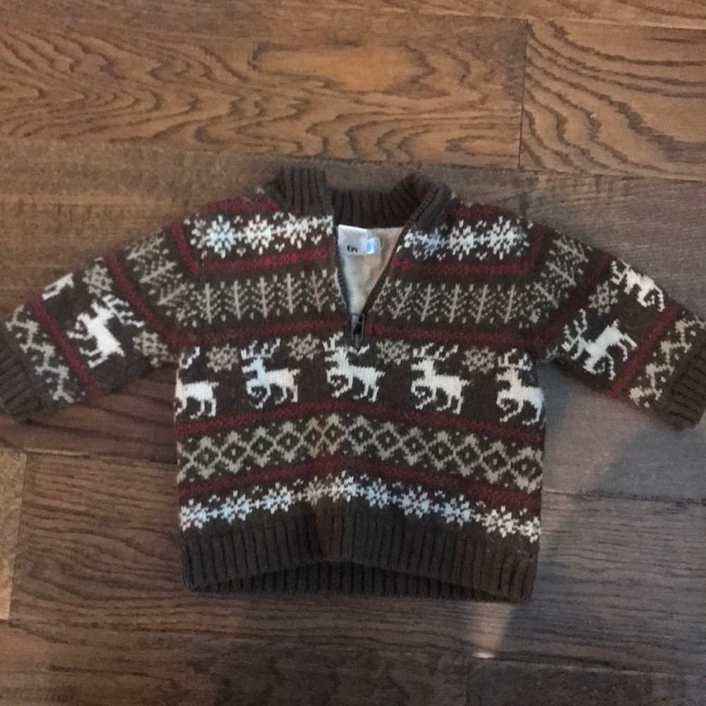 Janie and Jack quarter zip sweater